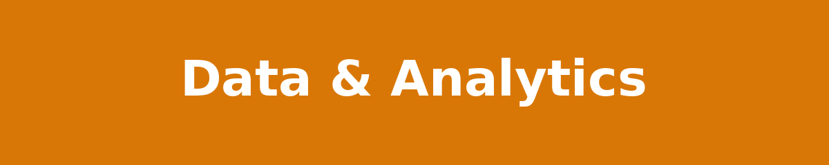 Data and analytics banner